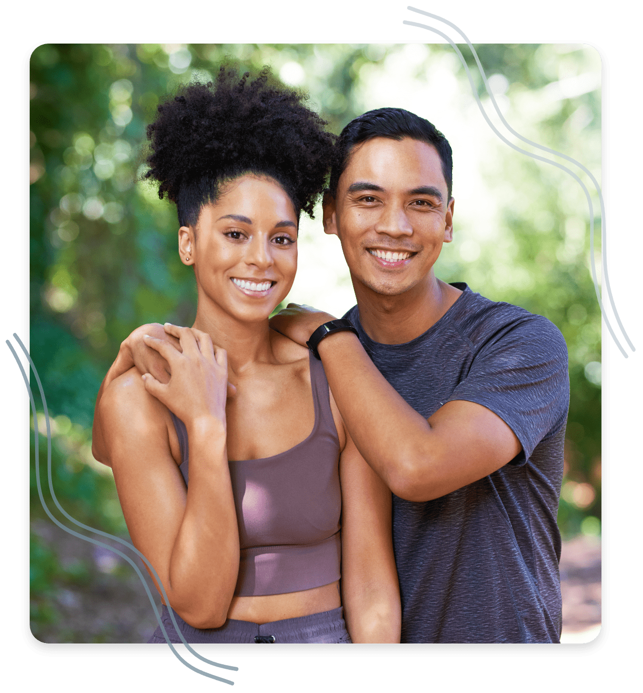 Orthodontics-Cheney-3 young couple embracing and smiling at the camera